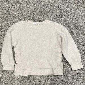 Girl’s Crewneck Cream Sweatshirt